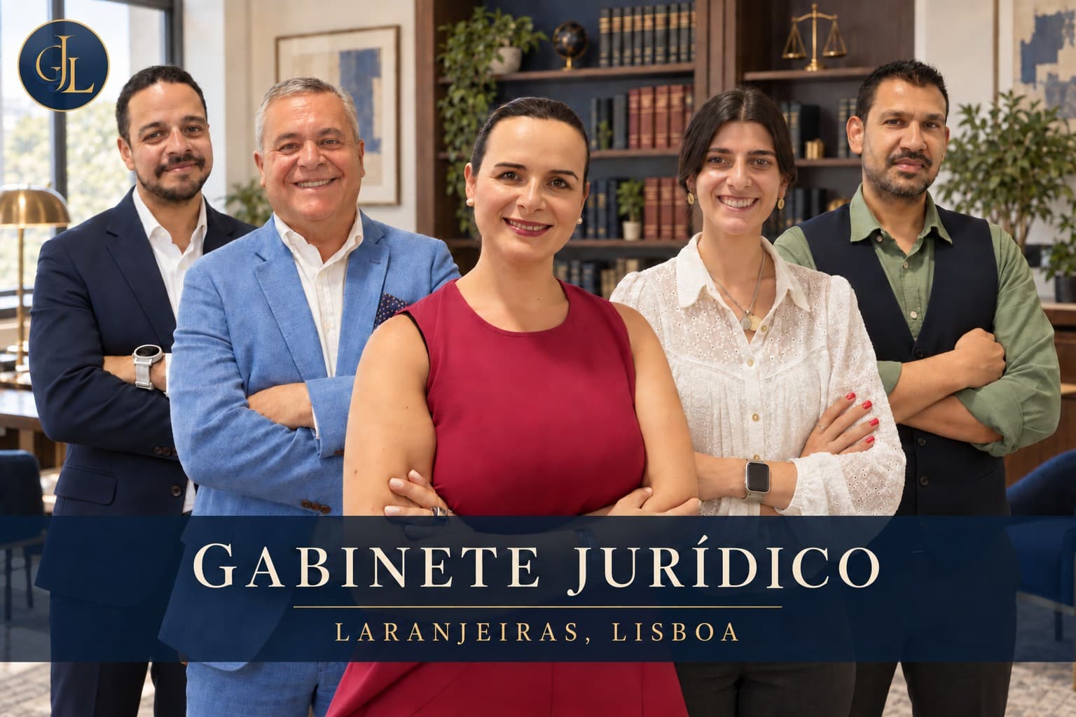 A equipa do Gabinete Jurídico Laranjeiras.